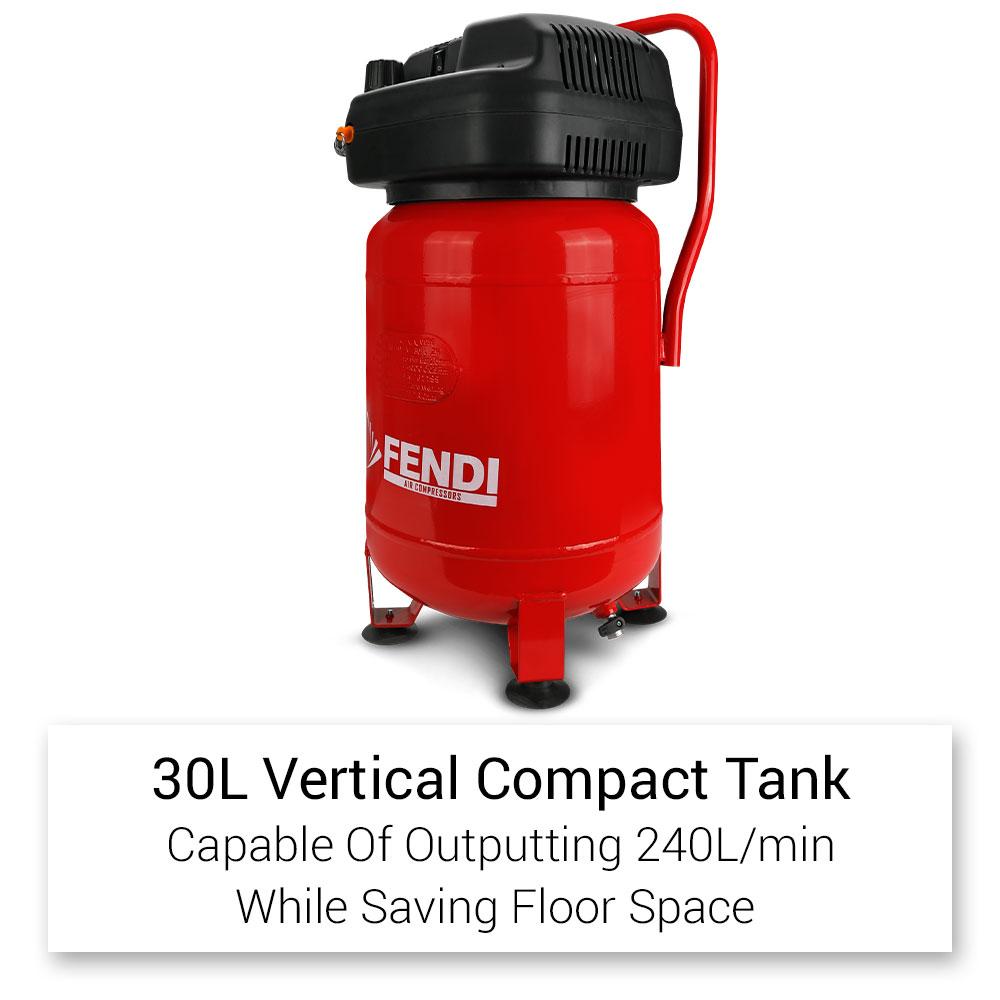 Fendi FEN30 30L 2HP Oil Free Air Compressor
