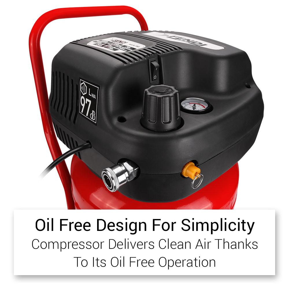 Fendi FEN30 30L 2HP Oil Free Air Compressor